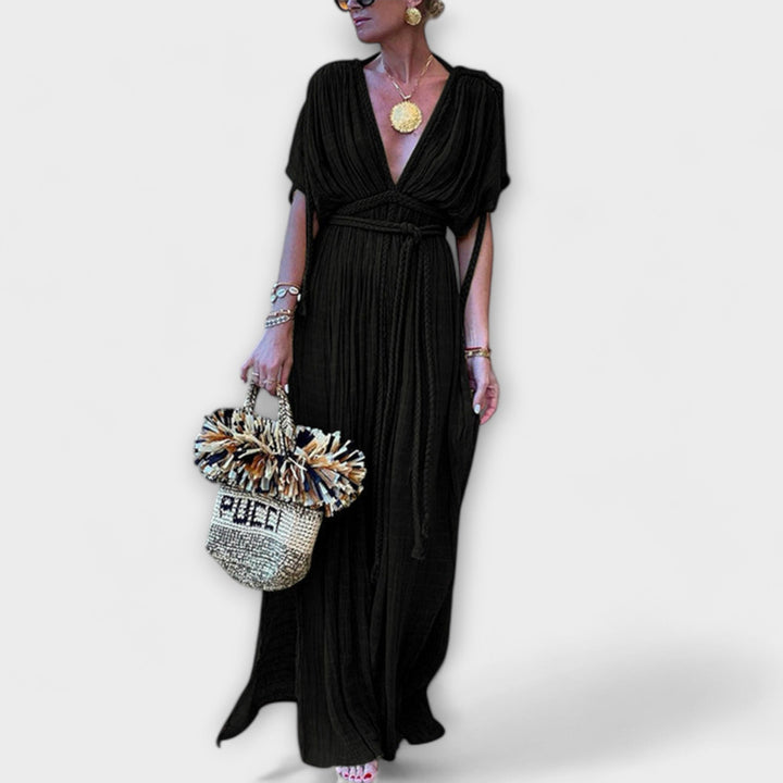 Greek Style Maxi Kimono Dress for Special Occasions
