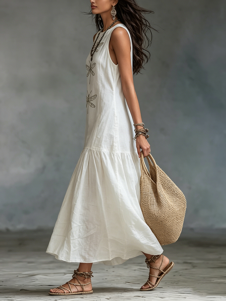 Geneva | Sleeveless Flowing Maxi Dress