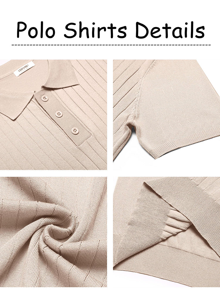 Dex - Casual Ribbed Knitted Polo