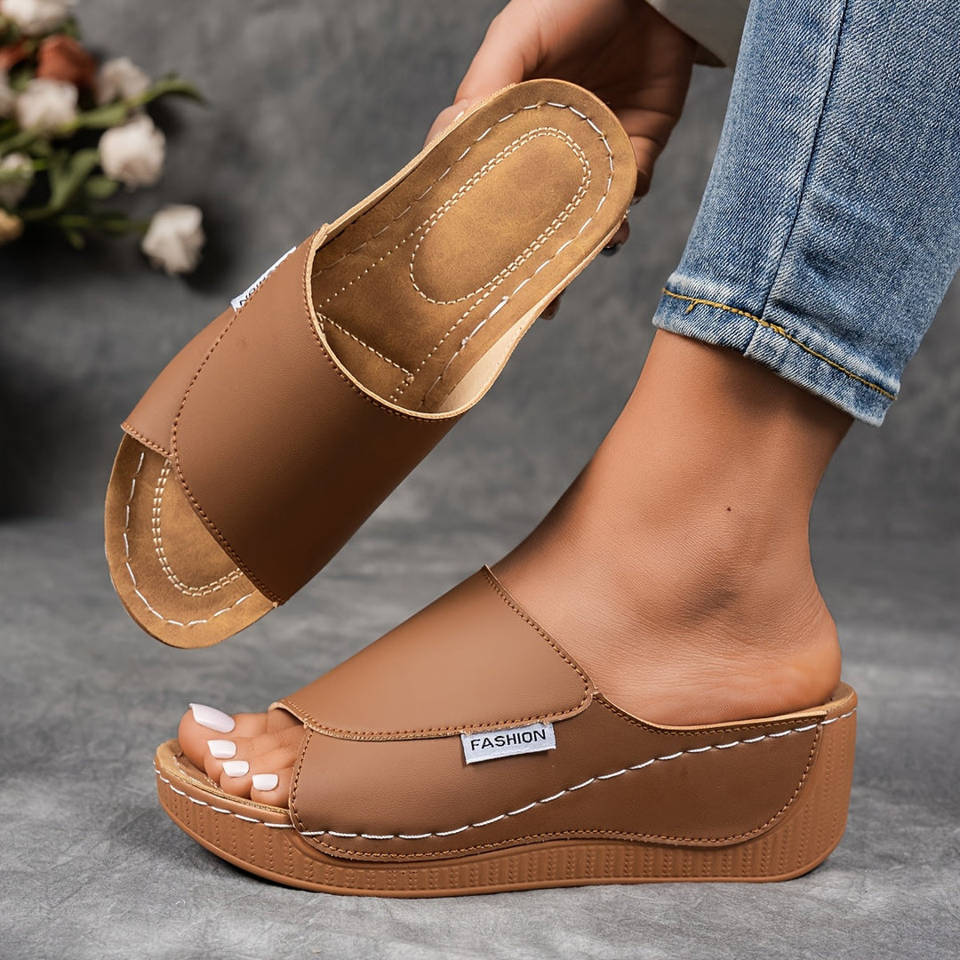 Shanna | Buckle-Strap Wedge Sandals