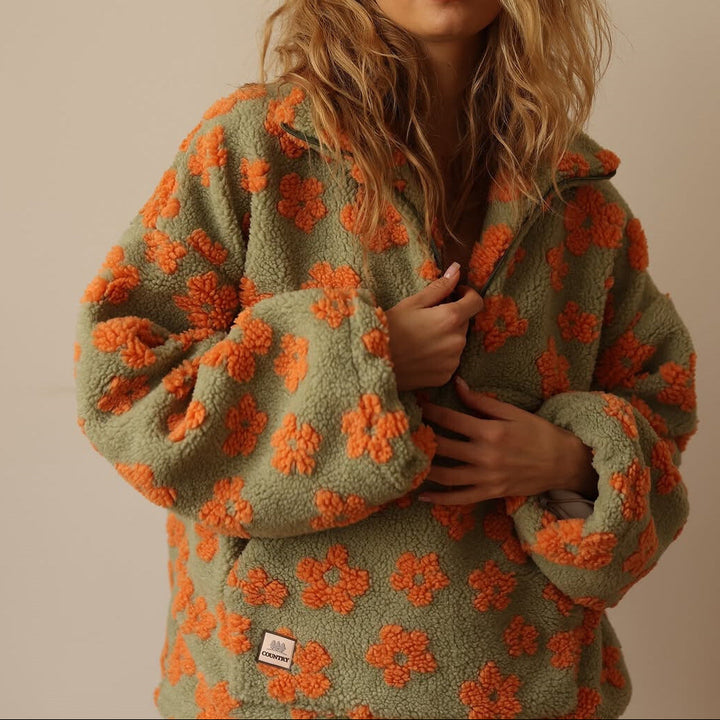 Alison | Floral Print Cozy Pullover