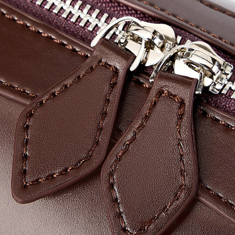 Chiara | Elongated Double-Zip Shoulder Bag
