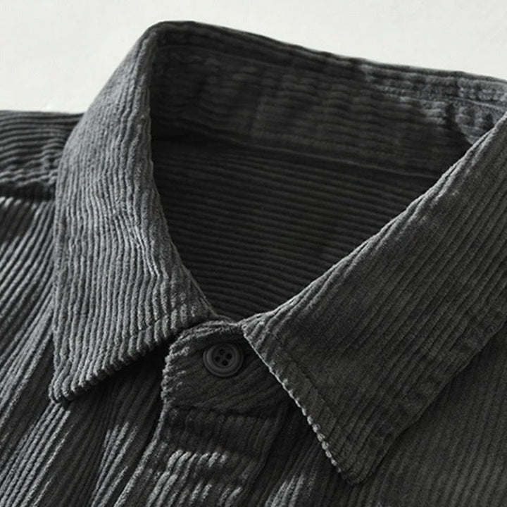 Mercer - Textured Patchwork Button-Up Shirt