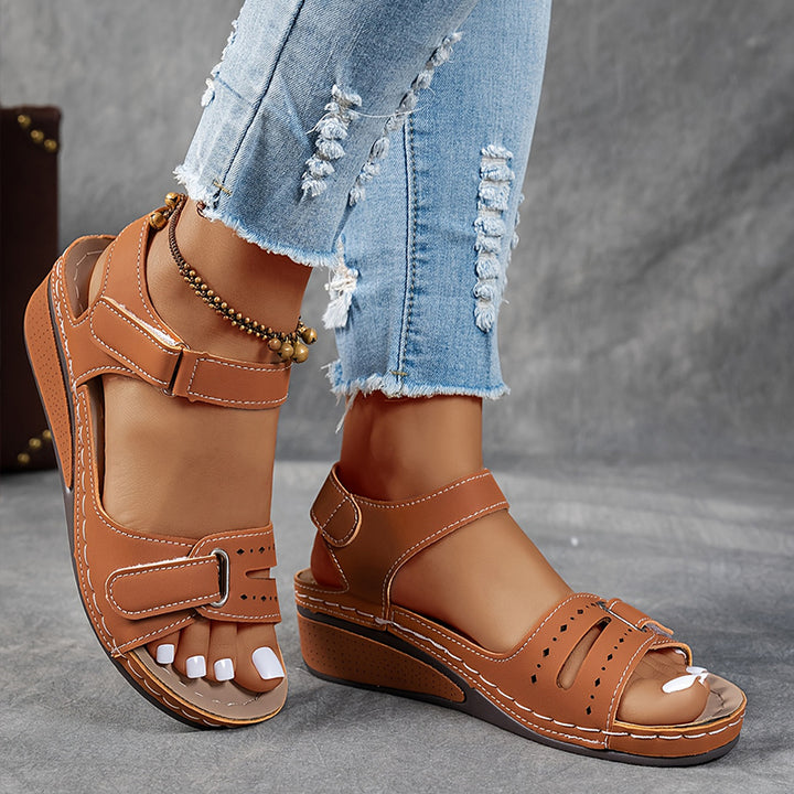 Isla | Wedge Sandals with Adjustable Straps