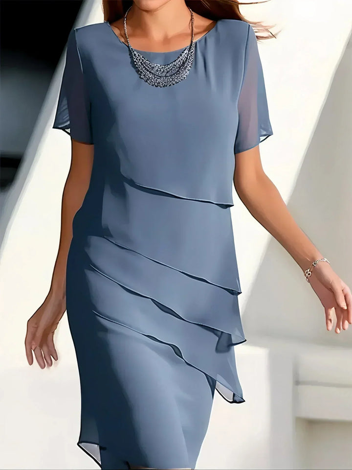 Janet | Layered Midi Occasion Dress