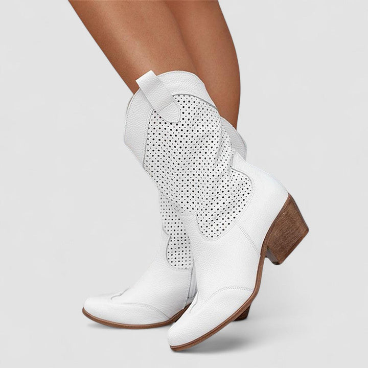 Rachel | Western-Inspired Mid-Calf Boots