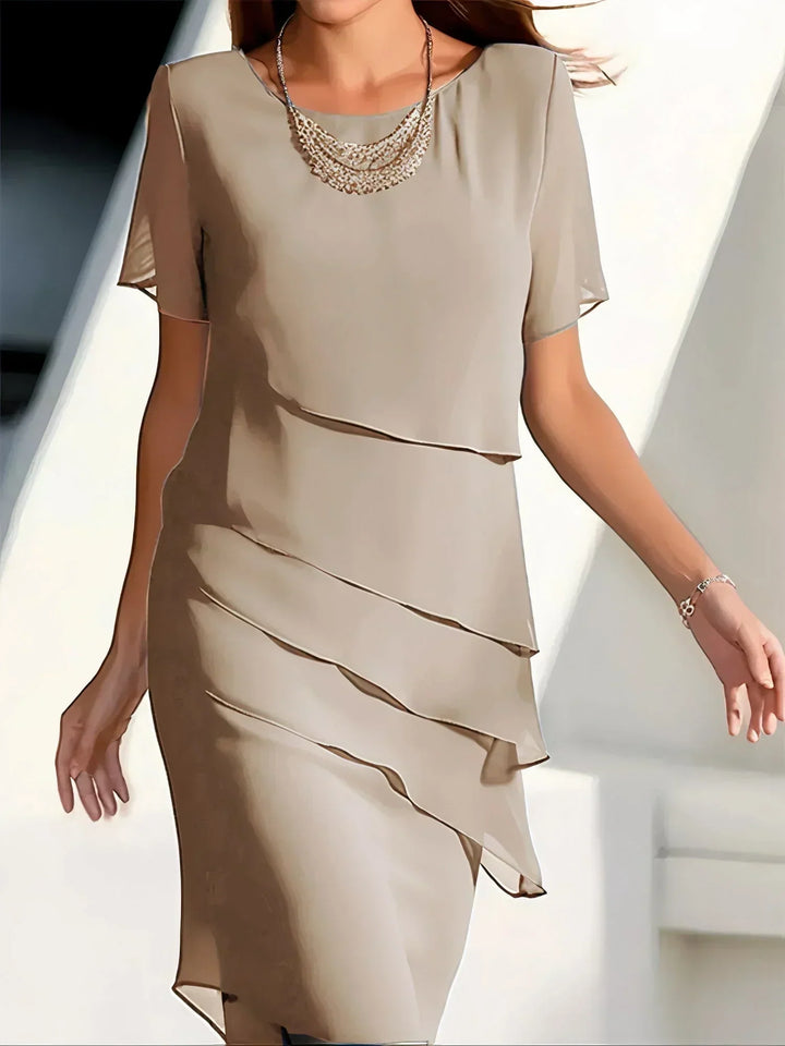Janet | Layered Midi Occasion Dress