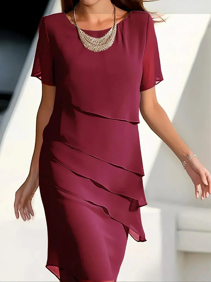 Janet | Layered Midi Occasion Dress