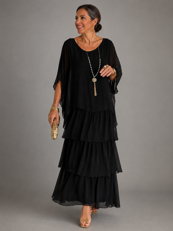 Yasmine | Tiered Flowing Maxi Dress