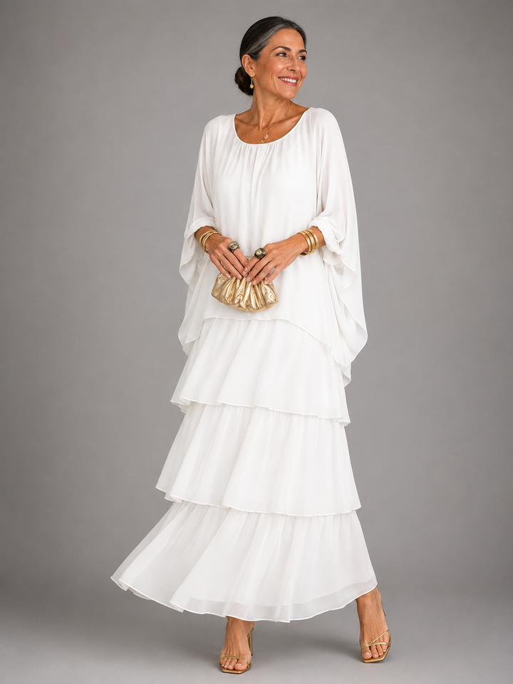 Yasmine | Tiered Flowing Maxi Dress