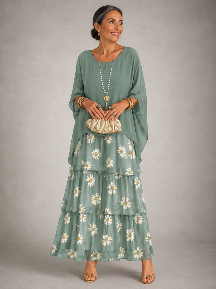 Yasmine | Tiered Flowing Maxi Dress