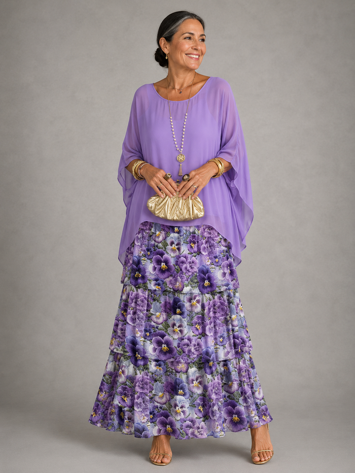 Yasmine | Tiered Flowing Maxi Dress