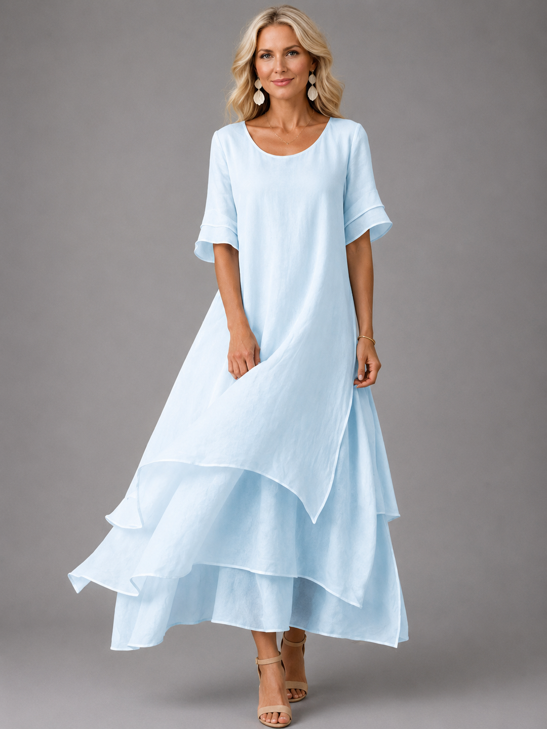 Leonora | Tiered Flowing Maxi Dress