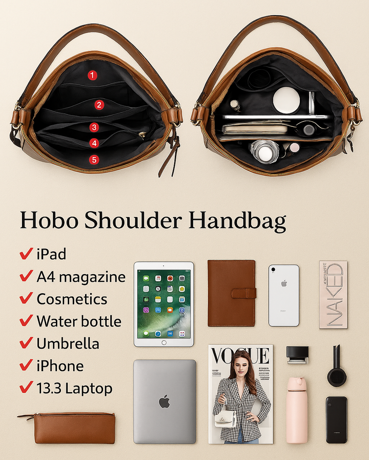 Emilia | Coordinated Three-Piece Hobo Bag Set