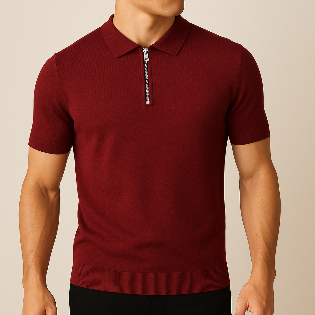 Ethan - Modern Zipper Polo