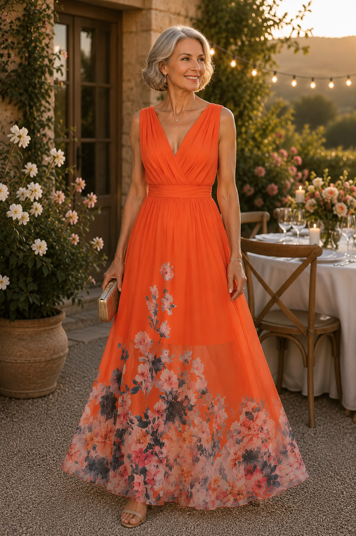 Mica | Sleeveless Flowing Maxi Dress