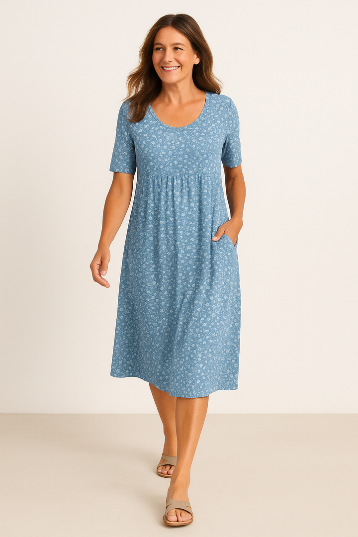 Leanne | Floral Print Midi Dress