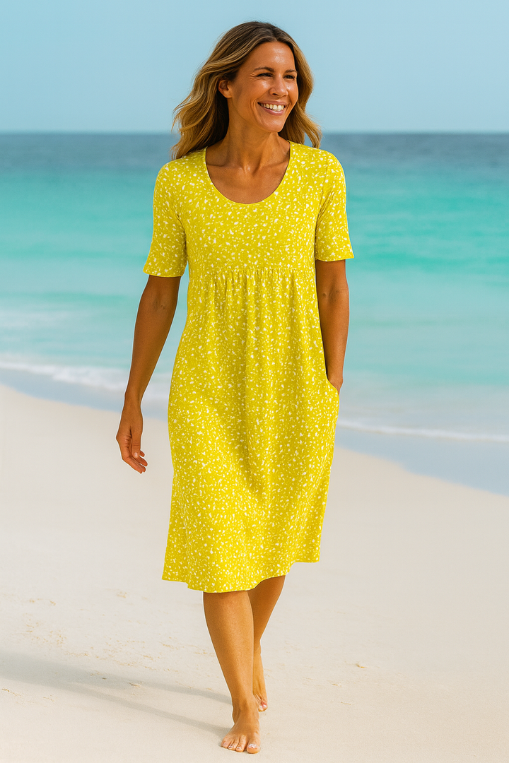 Leanne | Floral Print Midi Dress
