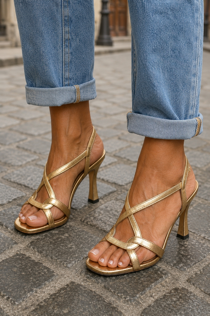 Priya | Strappy Block Heel Sandals
