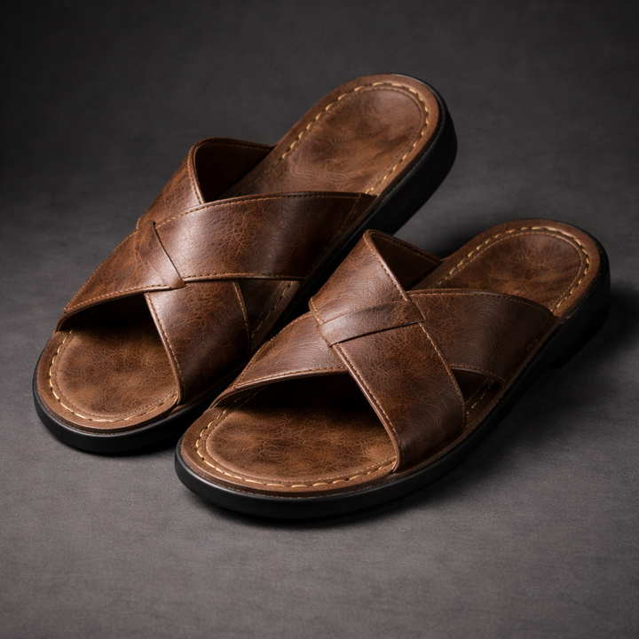 Kent - Classic Cross-Strap Comfort Sandals