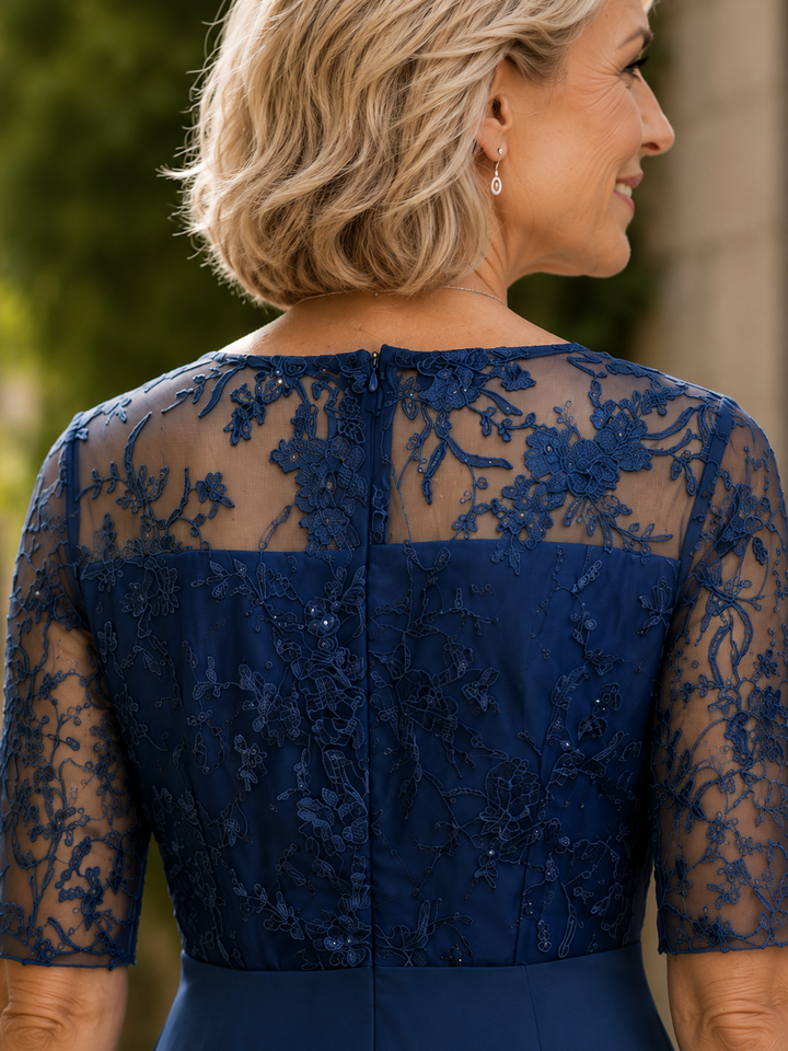 Rhonda | Lace Detail Midi Dress