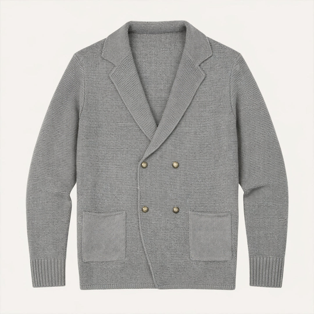 The Pisa Men’s Smart Casual Double Breasted Knit Cardigan