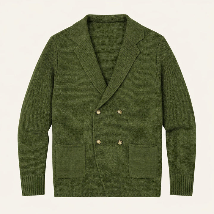 The Pisa Men’s Smart Casual Double Breasted Knit Cardigan