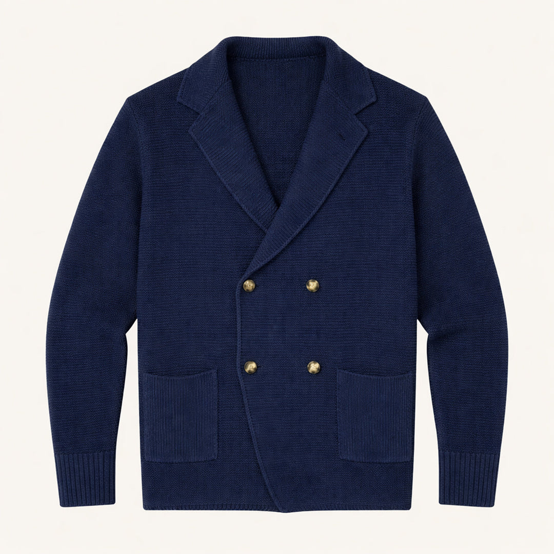 The Pisa Men’s Smart Casual Double Breasted Knit Cardigan