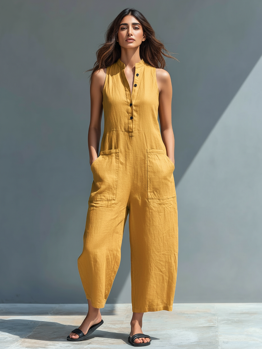Lucinda | Sleeveless Wide-Leg Jumpsuit