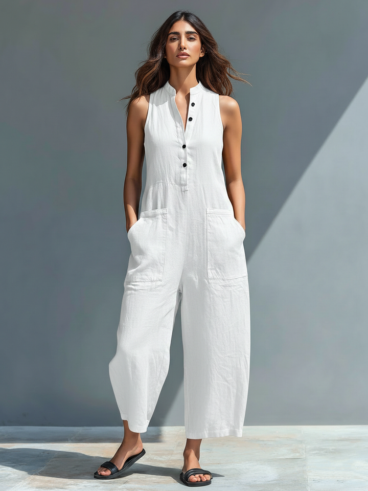 Lucinda | Sleeveless Wide-Leg Jumpsuit