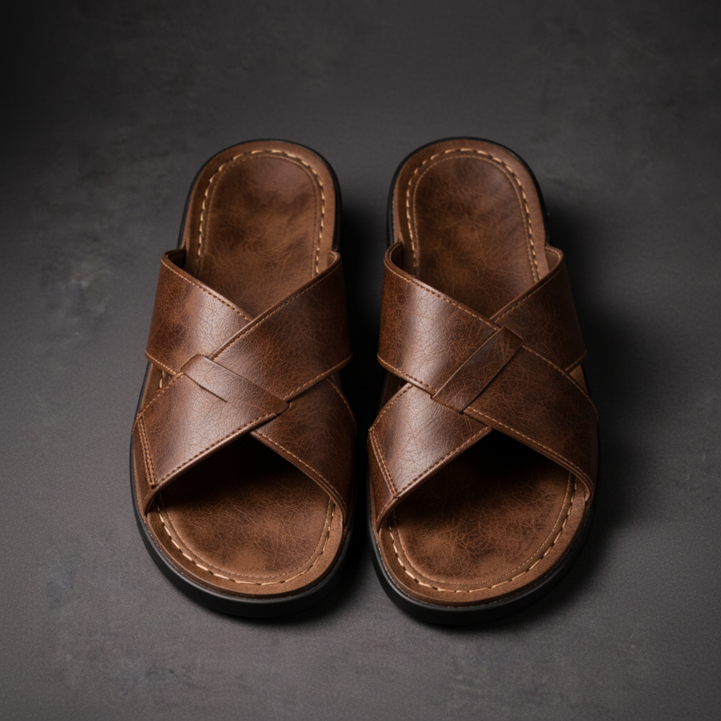 Kent - Classic Cross-Strap Comfort Sandals
