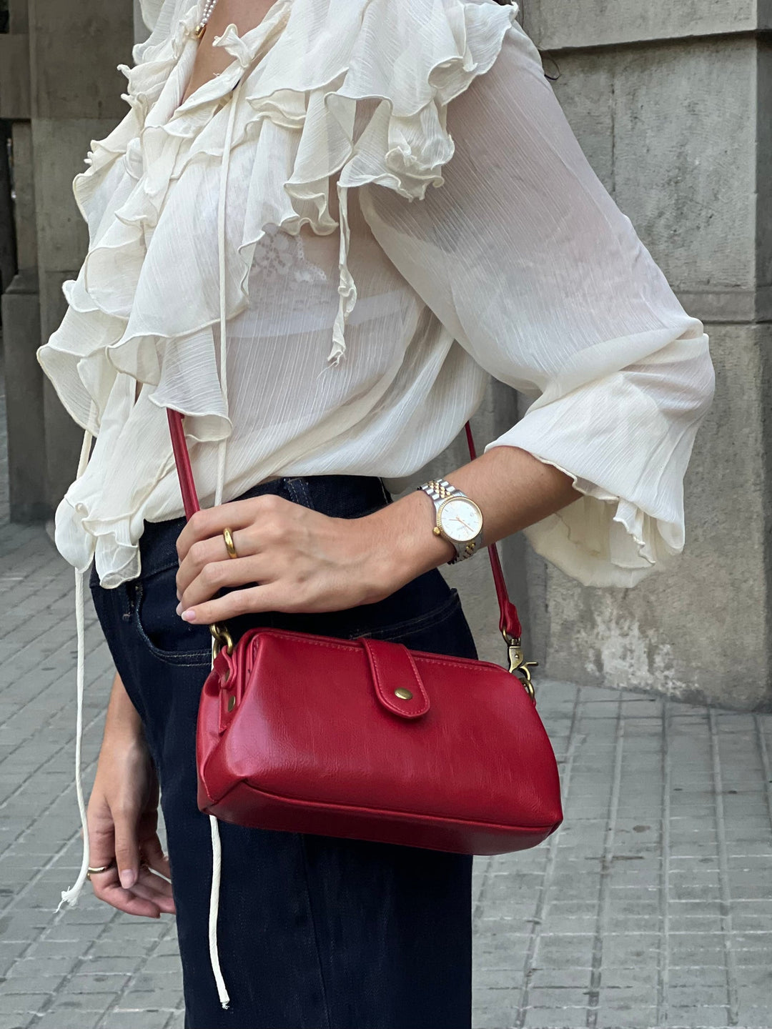 Cleo | Structured Vintage Crossbody Handbag