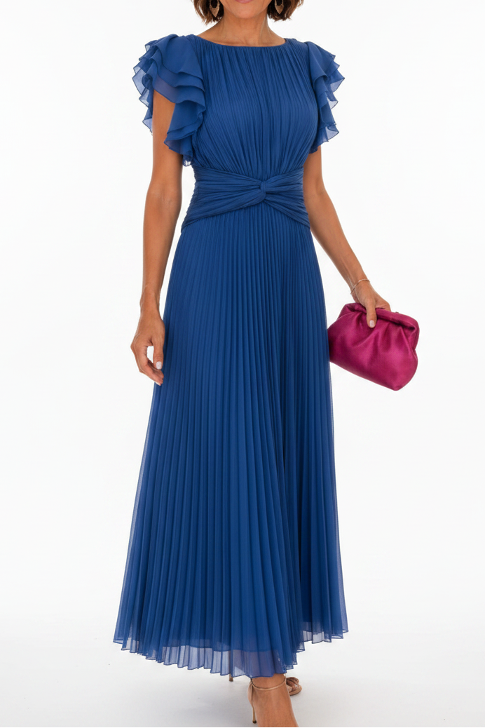 Allegra | Pleated Midi Occasion Dress