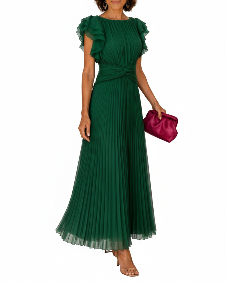 Allegra | Pleated Midi Occasion Dress