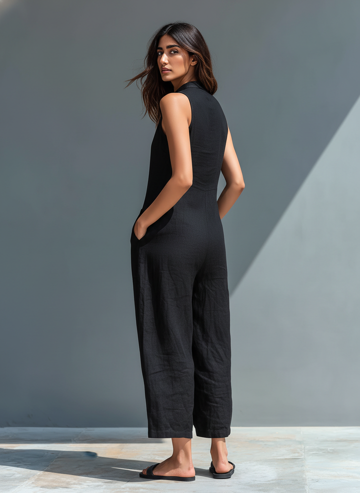 Lucinda | Sleeveless Wide-Leg Jumpsuit