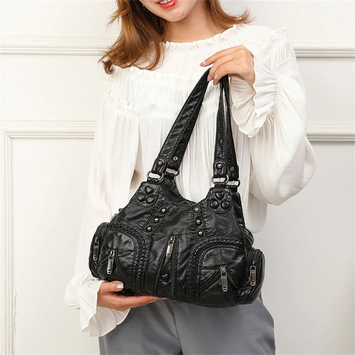 Alice | Boho Shoulder Bag with Stud Details