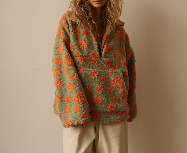 Alison | Floral Print Cozy Pullover