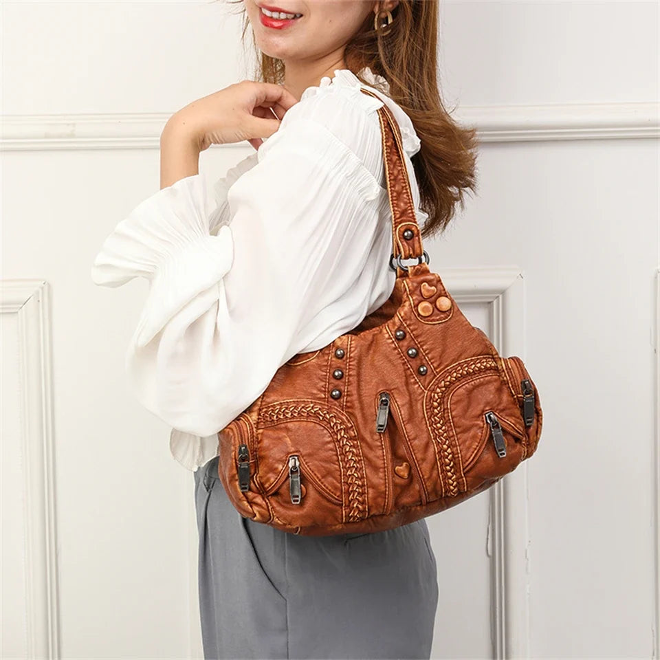 Alice | Boho Shoulder Bag with Stud Details