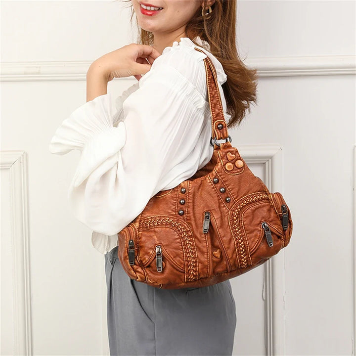 Alice | Boho Shoulder Bag with Stud Details