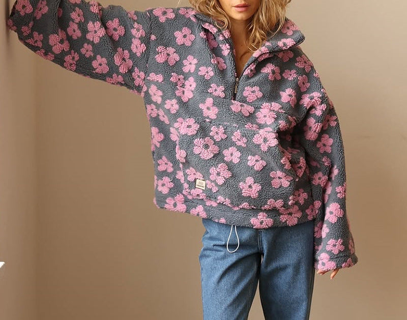 Alison | Floral Print Cozy Pullover