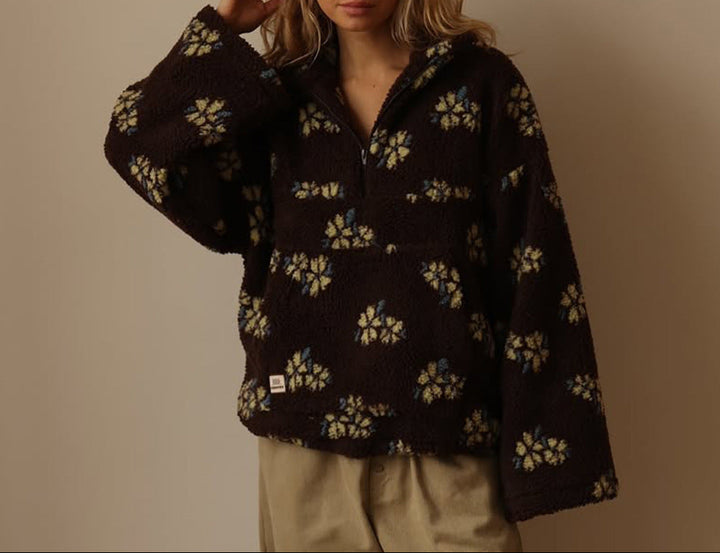 Alison | Floral Print Cozy Pullover