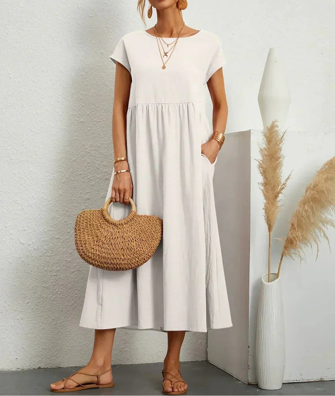 Gabrielle | Flowing Midi Dress