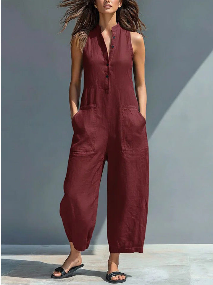 Lucinda | Sleeveless Wide-Leg Jumpsuit