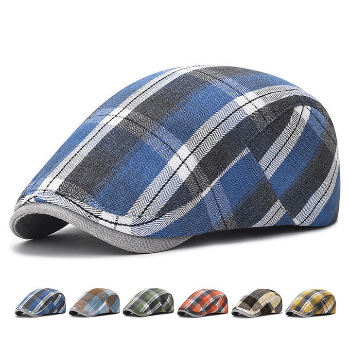 Niall - Vintage Plaid Flat Cap