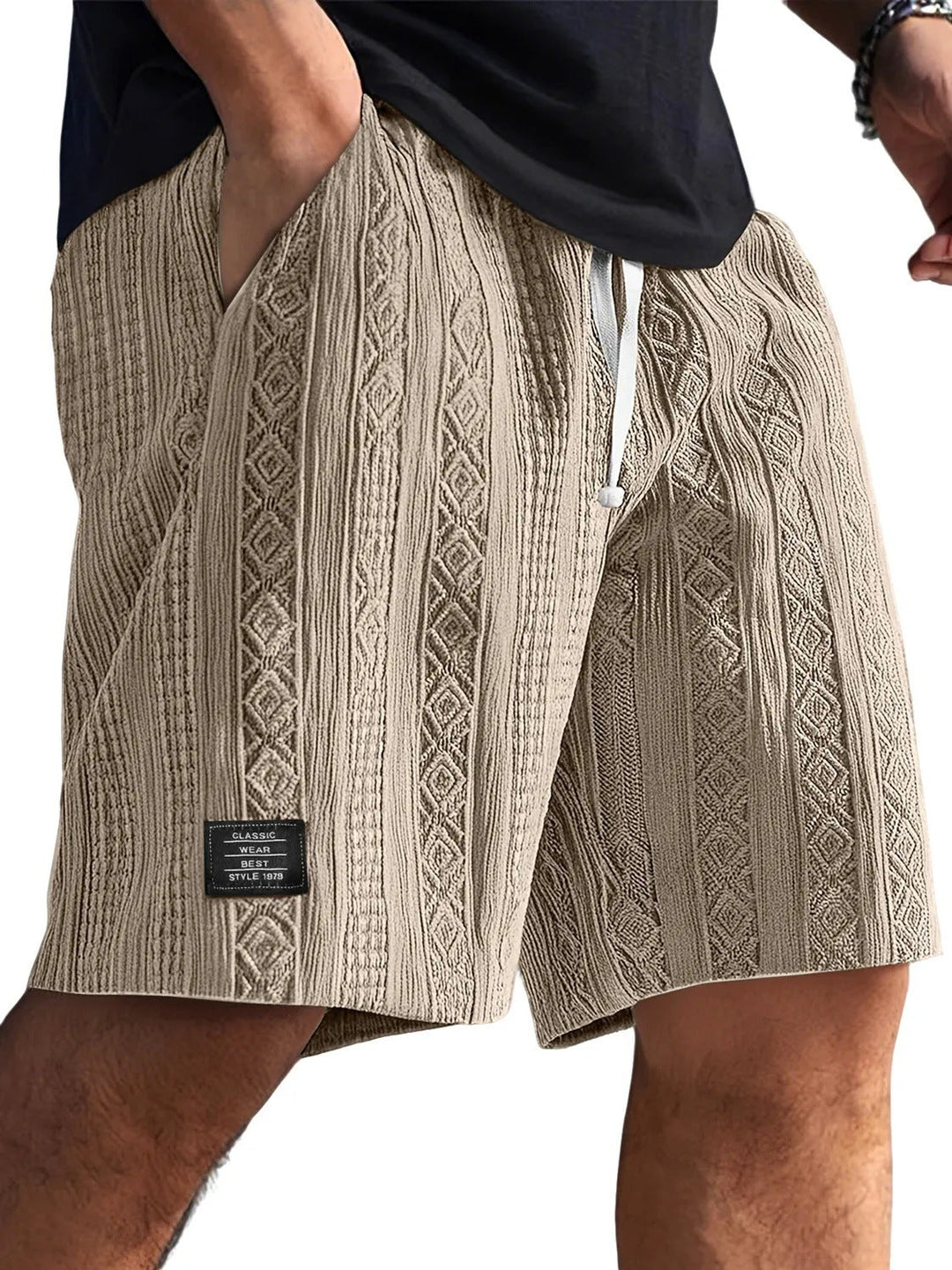 Brock - Diamond Knit Lounge Shorts | By Julian & Claire Toronto