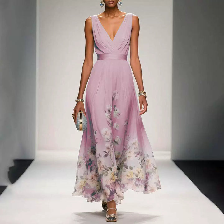 Mica | Sleeveless Flowing Maxi Dress