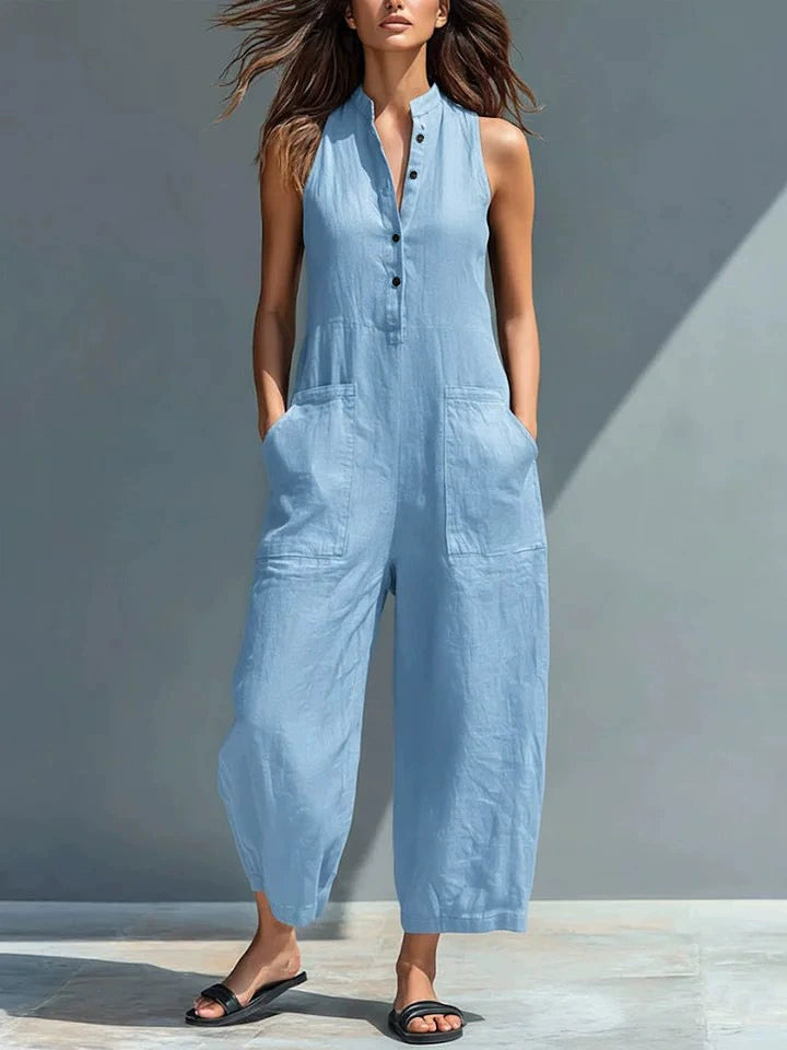 Lucinda | Sleeveless Wide-Leg Jumpsuit