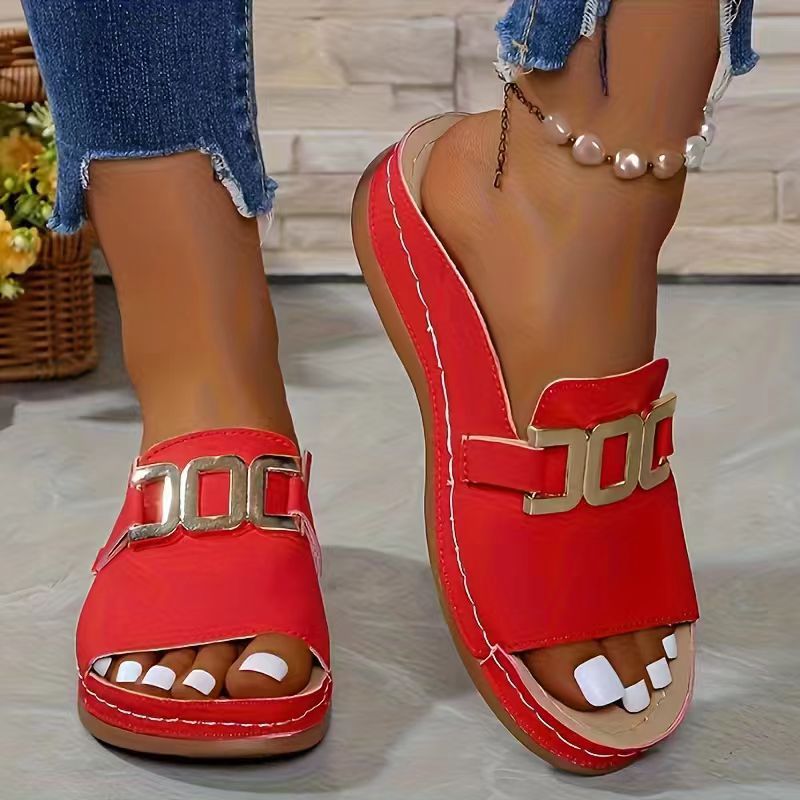 Joelle | Double Strap Slide Sandals