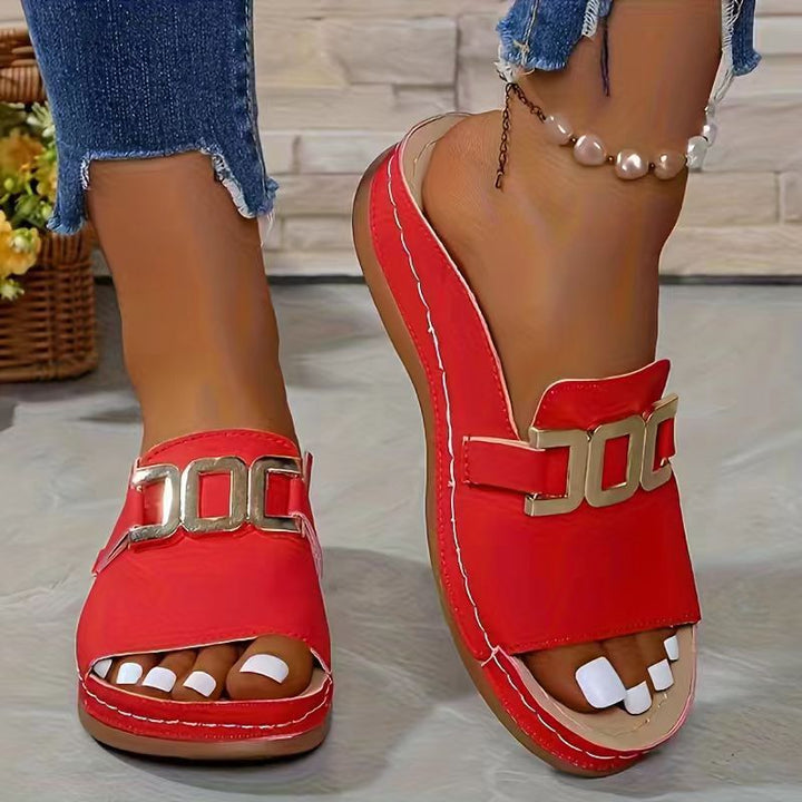Joelle | Double Strap Slide Sandals