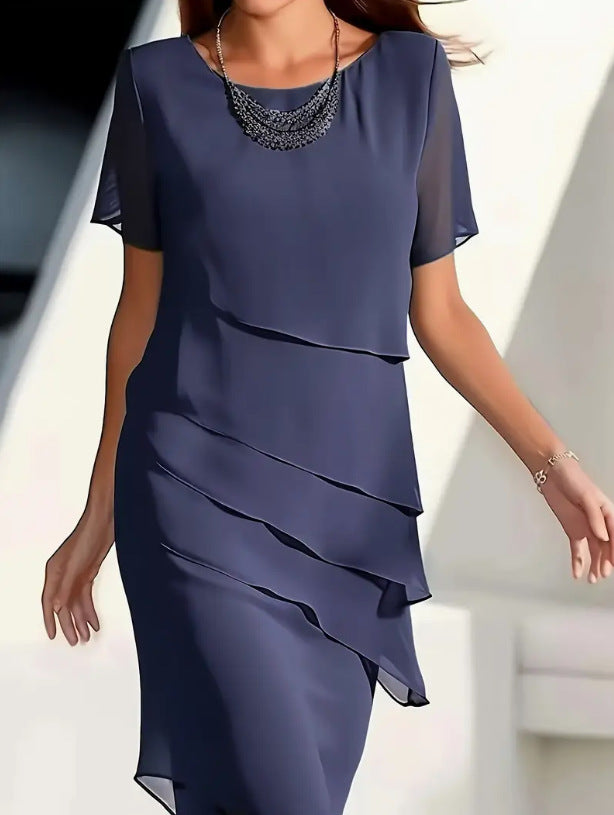 Janet | Layered Midi Occasion Dress